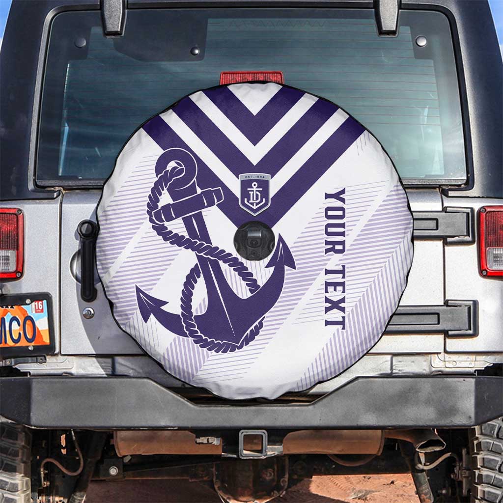 Dockers Football Custom Spare Tire Cover Fremantle Anchor Simple Style - Aussie Hoodie