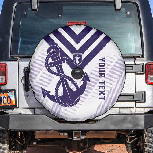 Dockers Football Custom Spare Tire Cover Fremantle Anchor Simple Style - Aussie Hoodie