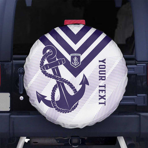Dockers Football Custom Spare Tire Cover Fremantle Anchor Simple Style - Aussie Hoodie