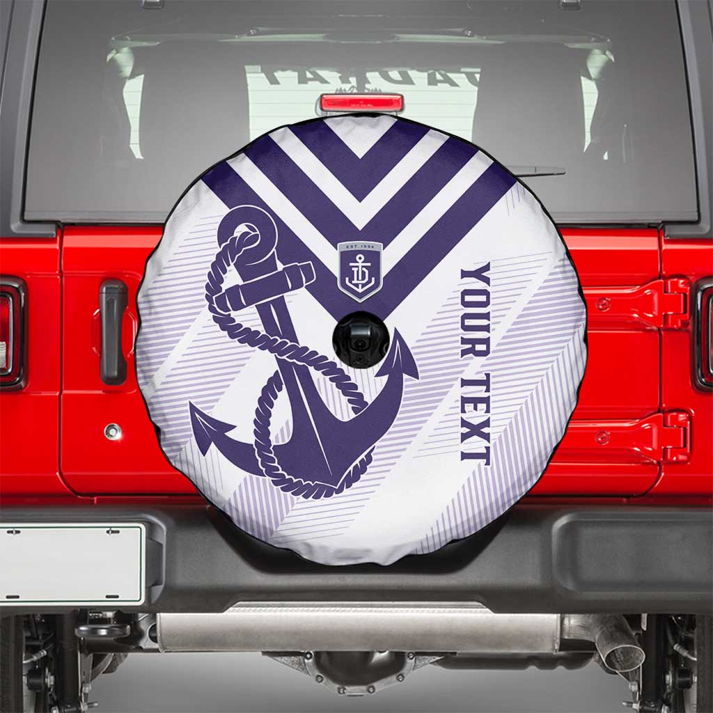 Dockers Football Custom Spare Tire Cover Fremantle Anchor Simple Style - Aussie Hoodie