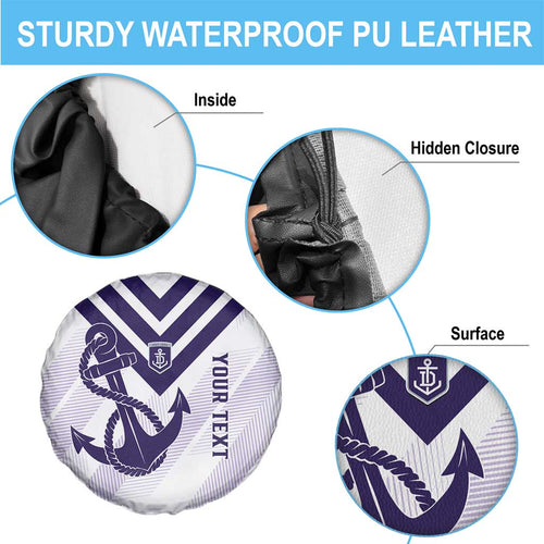 Dockers Football Custom Spare Tire Cover Fremantle Anchor Simple Style - Aussie Hoodie