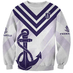 Dockers Football Custom Sweatshirt Fremantle Anchor Simple Style - Aussie Hoodie