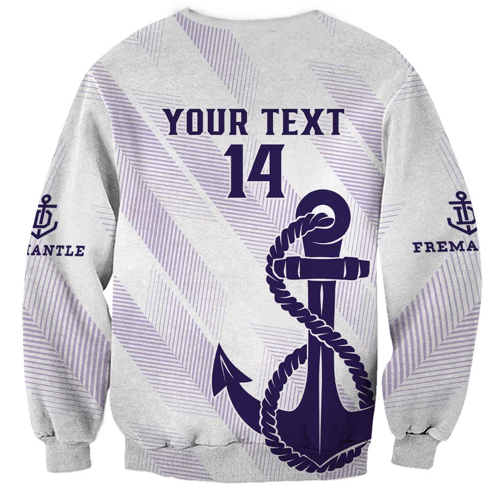 Dockers Football Custom Sweatshirt Fremantle Anchor Simple Style - Aussie Hoodie