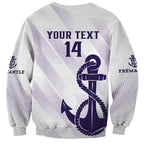 Dockers Football Custom Sweatshirt Fremantle Anchor Simple Style - Aussie Hoodie
