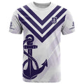 Dockers Football Custom T Shirt Fremantle Anchor Simple Style - Aussie Hoodie