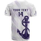 Dockers Football Custom T Shirt Fremantle Anchor Simple Style - Aussie Hoodie
