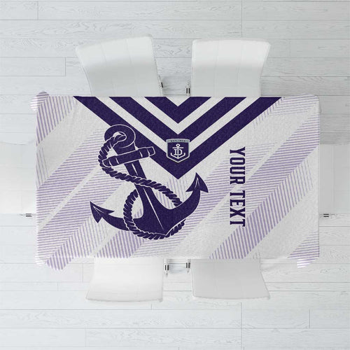 Dockers Football Custom Tablecloth Fremantle Anchor Simple Style - Aussie Hoodie
