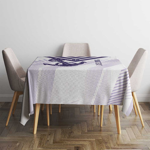 Dockers Football Custom Tablecloth Fremantle Anchor Simple Style - Aussie Hoodie
