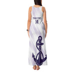 Dockers Football Custom Tank Maxi Dress Fremantle Anchor Simple Style - Aussie Hoodie