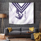 Dockers Football Custom Tapestry Fremantle Anchor Simple Style - Aussie Hoodie