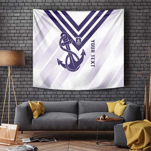 Dockers Football Custom Tapestry Fremantle Anchor Simple Style - Aussie Hoodie