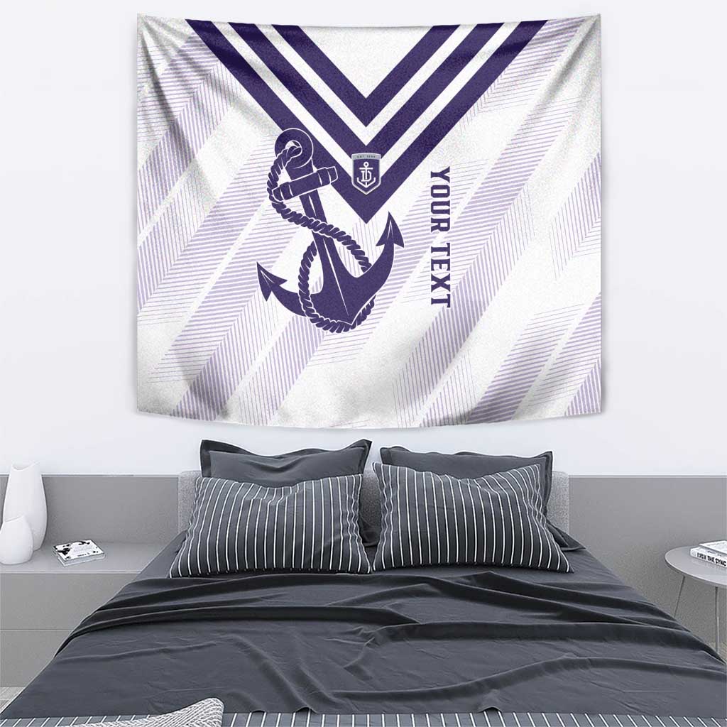 Dockers Football Custom Tapestry Fremantle Anchor Simple Style - Aussie Hoodie
