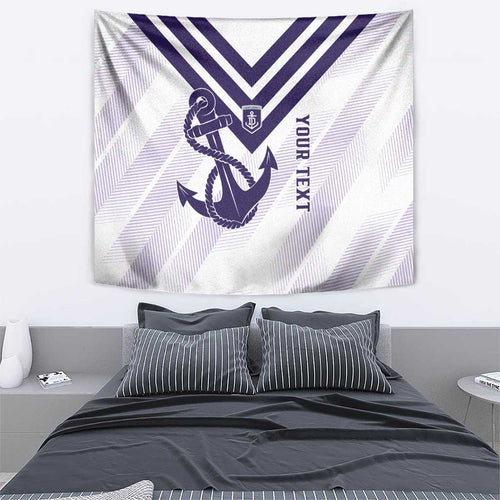 Dockers Football Custom Tapestry Fremantle Anchor Simple Style - Aussie Hoodie