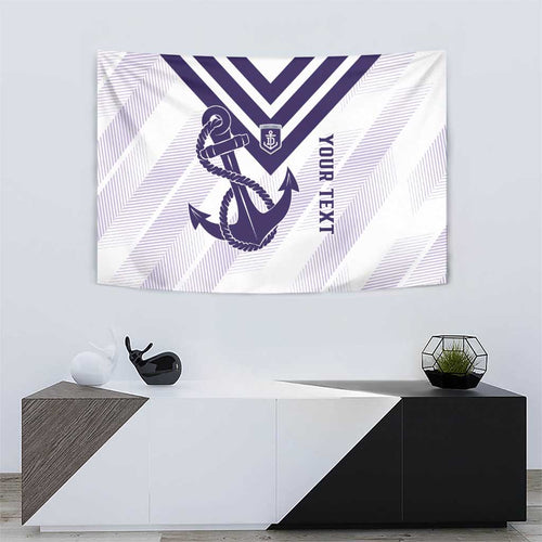 Dockers Football Custom Tapestry Fremantle Anchor Simple Style - Aussie Hoodie