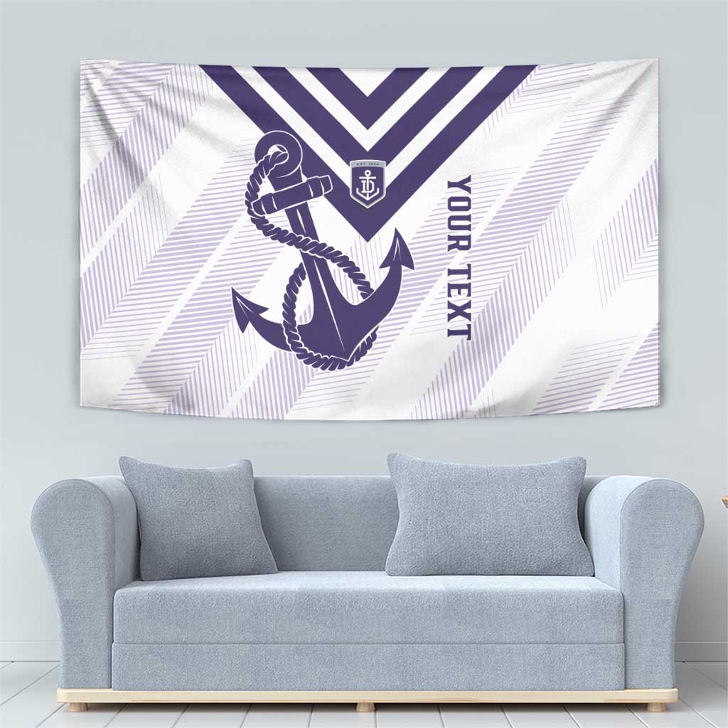 Dockers Football Custom Tapestry Fremantle Anchor Simple Style - Aussie Hoodie