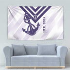 Dockers Football Custom Tapestry Fremantle Anchor Simple Style - Aussie Hoodie