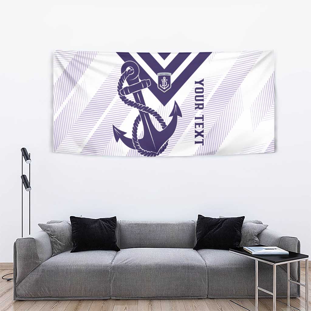 Dockers Football Custom Tapestry Fremantle Anchor Simple Style - Aussie Hoodie