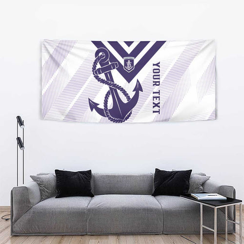 Dockers Football Custom Tapestry Fremantle Anchor Simple Style - Aussie Hoodie