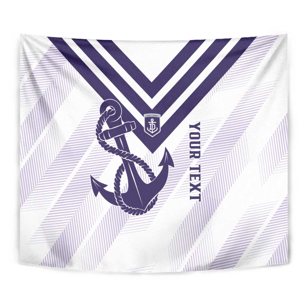 Dockers Football Custom Tapestry Fremantle Anchor Simple Style - Aussie Hoodie