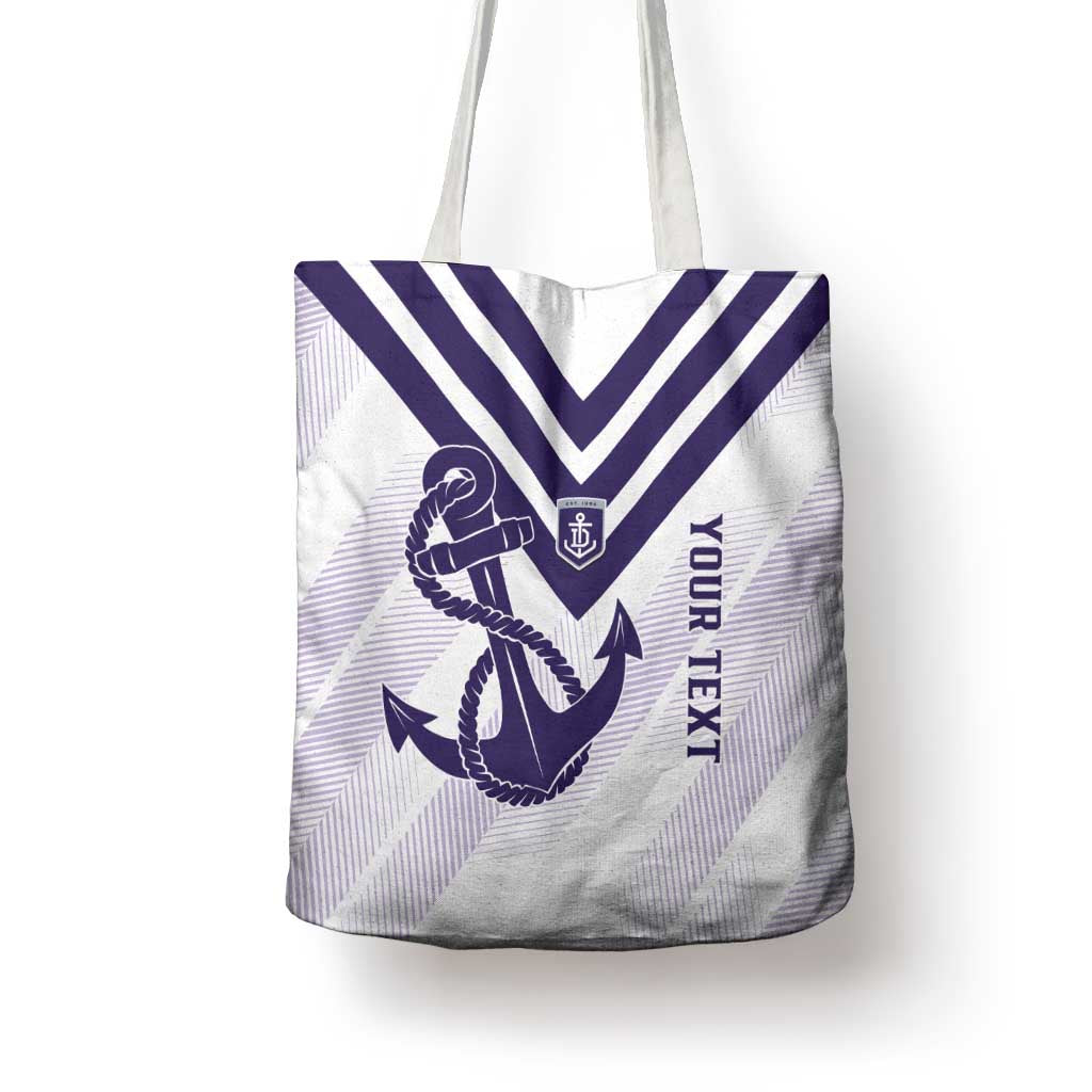 Dockers Football Custom Tote Bag Fremantle Anchor Simple Style - Aussie Hoodie