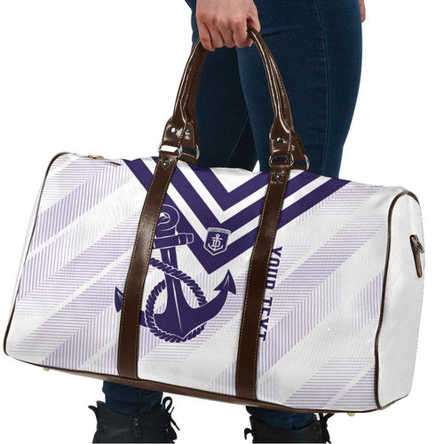 Dockers Football Custom Travel Bag Fremantle Anchor Simple Style - Aussie Hoodie