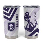 Dockers Football Custom Tumbler Cup Fremantle Anchor Simple Style - Aussie Hoodie