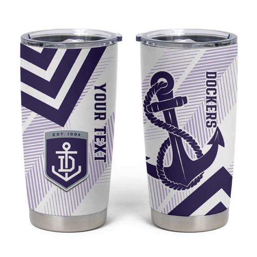 Dockers Football Custom Tumbler Cup Fremantle Anchor Simple Style - Aussie Hoodie