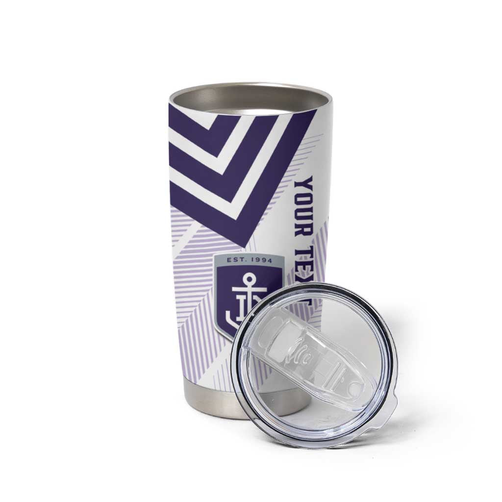 Dockers Football Custom Tumbler Cup Fremantle Anchor Simple Style - Aussie Hoodie