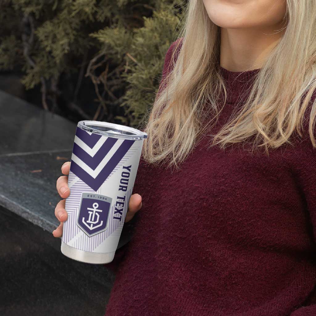 Dockers Football Custom Tumbler Cup Fremantle Anchor Simple Style - Aussie Hoodie