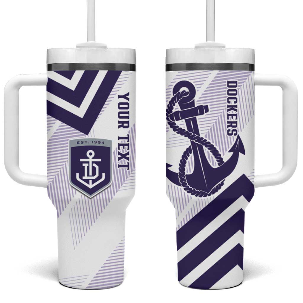 Dockers Football Custom Tumbler With Handle Fremantle Anchor Simple Style - Aussie Hoodie