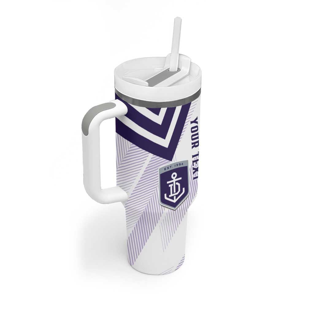 Dockers Football Custom Tumbler With Handle Fremantle Anchor Simple Style - Aussie Hoodie