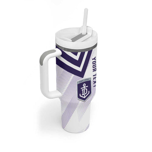 Dockers Football Custom Tumbler With Handle Fremantle Anchor Simple Style - Aussie Hoodie