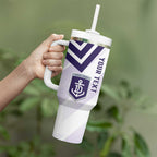 Dockers Football Custom Tumbler With Handle Fremantle Anchor Simple Style - Aussie Hoodie