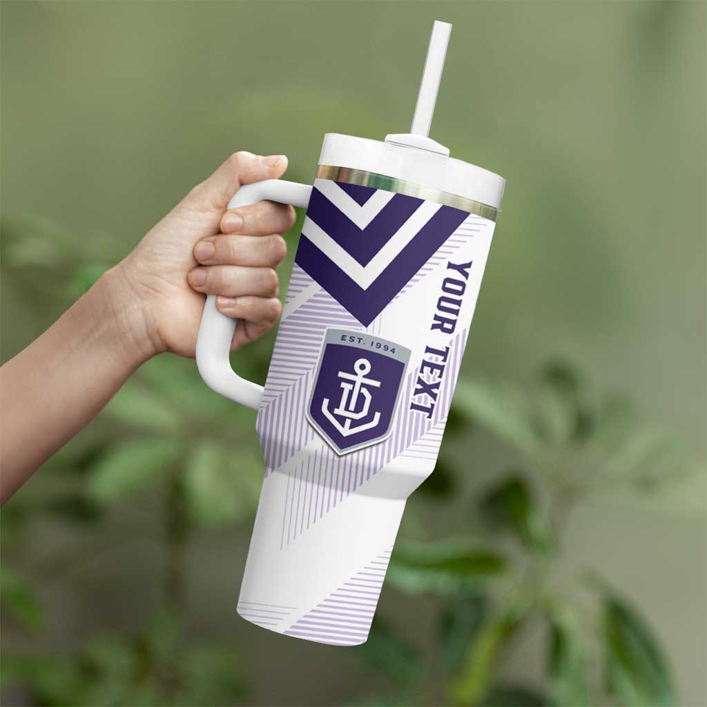 Dockers Football Custom Tumbler With Handle Fremantle Anchor Simple Style - Aussie Hoodie