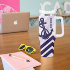 Dockers Football Custom Tumbler With Handle Fremantle Anchor Simple Style - Aussie Hoodie