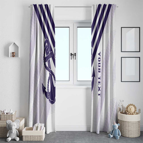 Dockers Football Custom Window Curtain Fremantle Anchor Simple Style - Aussie Hoodie