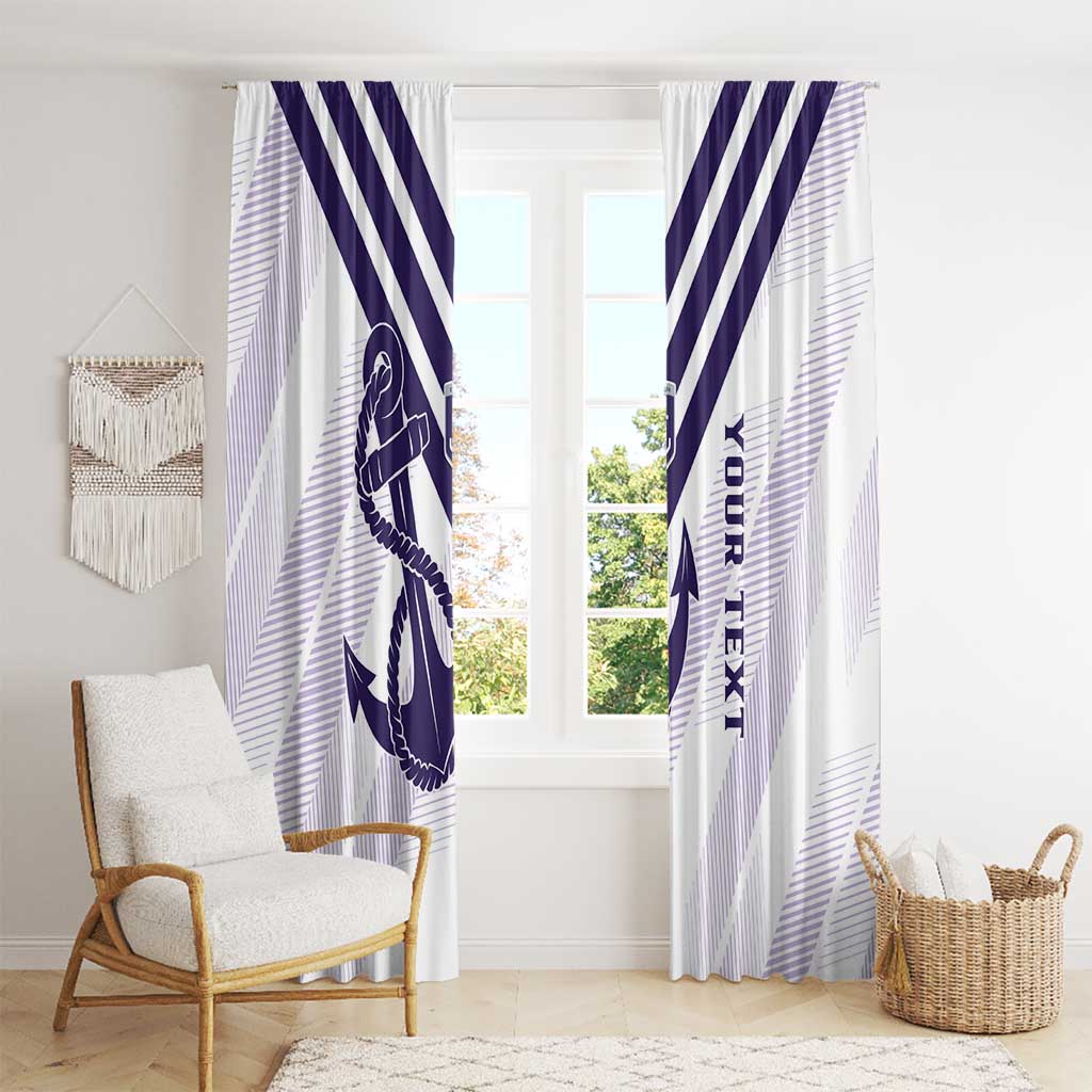 Dockers Football Custom Window Curtain Fremantle Anchor Simple Style - Aussie Hoodie
