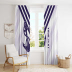 Dockers Football Custom Window Curtain Fremantle Anchor Simple Style - Aussie Hoodie
