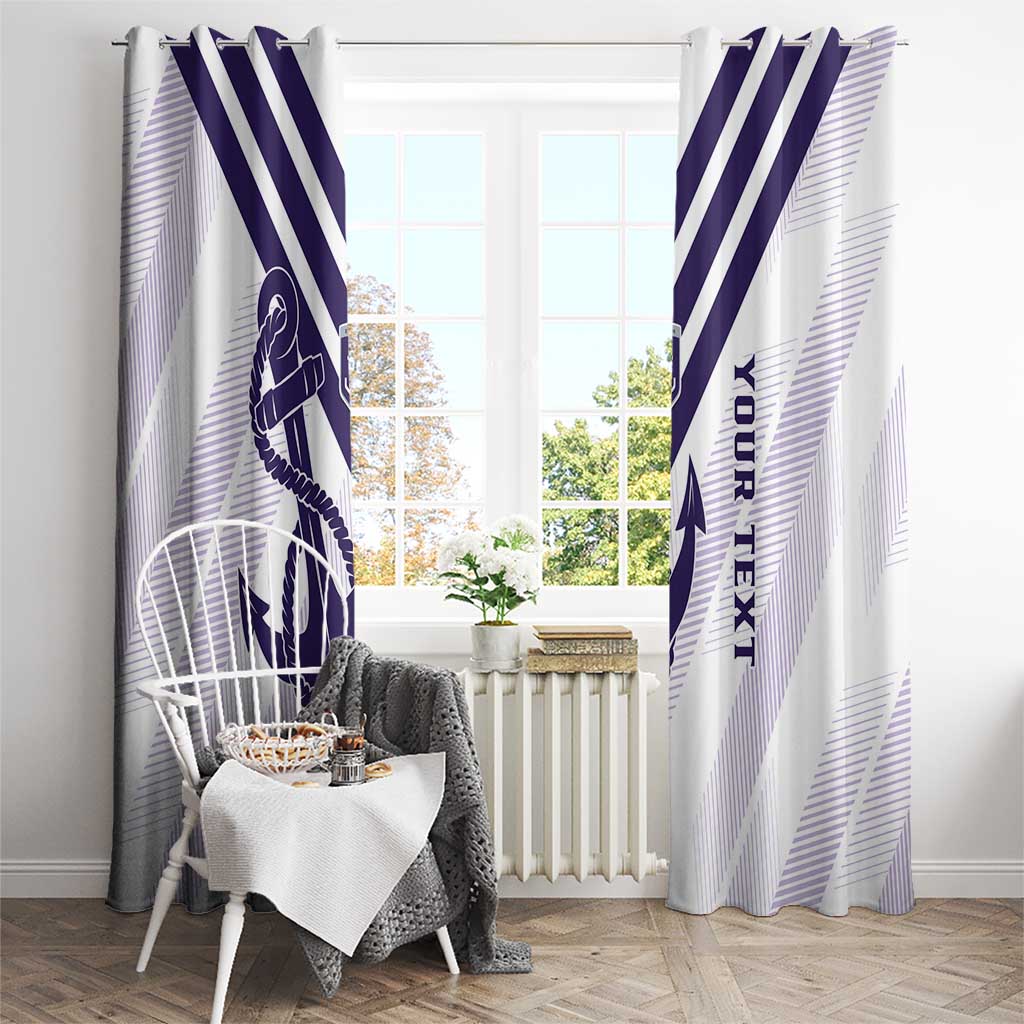 Dockers Football Custom Window Curtain Fremantle Anchor Simple Style - Aussie Hoodie