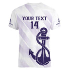 Dockers Football Custom Women V-Neck T-Shirt Fremantle Anchor Simple Style - Aussie Hoodie