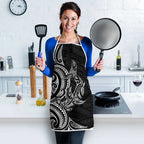 New Zealand Hammerhead Shark Apron Maori Haehae Mangopare Black - Aussie Hoodie