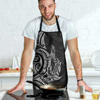 New Zealand Hammerhead Shark Apron Maori Haehae Mangopare Black - Aussie Hoodie