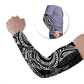 New Zealand Hammerhead Shark Arm Sleeves Maori Haehae Mangopare Black - Aussie Hoodie