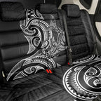 New Zealand Hammerhead Shark Back Car Seat Cover Maori Haehae Mangopare Black - Aussie Hoodie