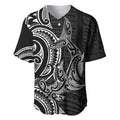 New Zealand Hammerhead Shark Baseball Jersey Maori Haehae Mangopare Black - Aussie Hoodie