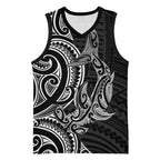 New Zealand Hammerhead Shark Basketball Jersey Maori Haehae Mangopare Black - Aussie Hoodie
