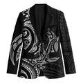 New Zealand Hammerhead Shark Blazer Maori Haehae Mangopare Black - Aussie Hoodie