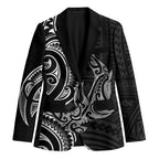 New Zealand Hammerhead Shark Blazer Maori Haehae Mangopare Black - Aussie Hoodie