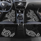 New Zealand Hammerhead Shark Car Mats Maori Haehae Mangopare Black - Aussie Hoodie