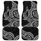 New Zealand Hammerhead Shark Car Mats Maori Haehae Mangopare Black - Aussie Hoodie
